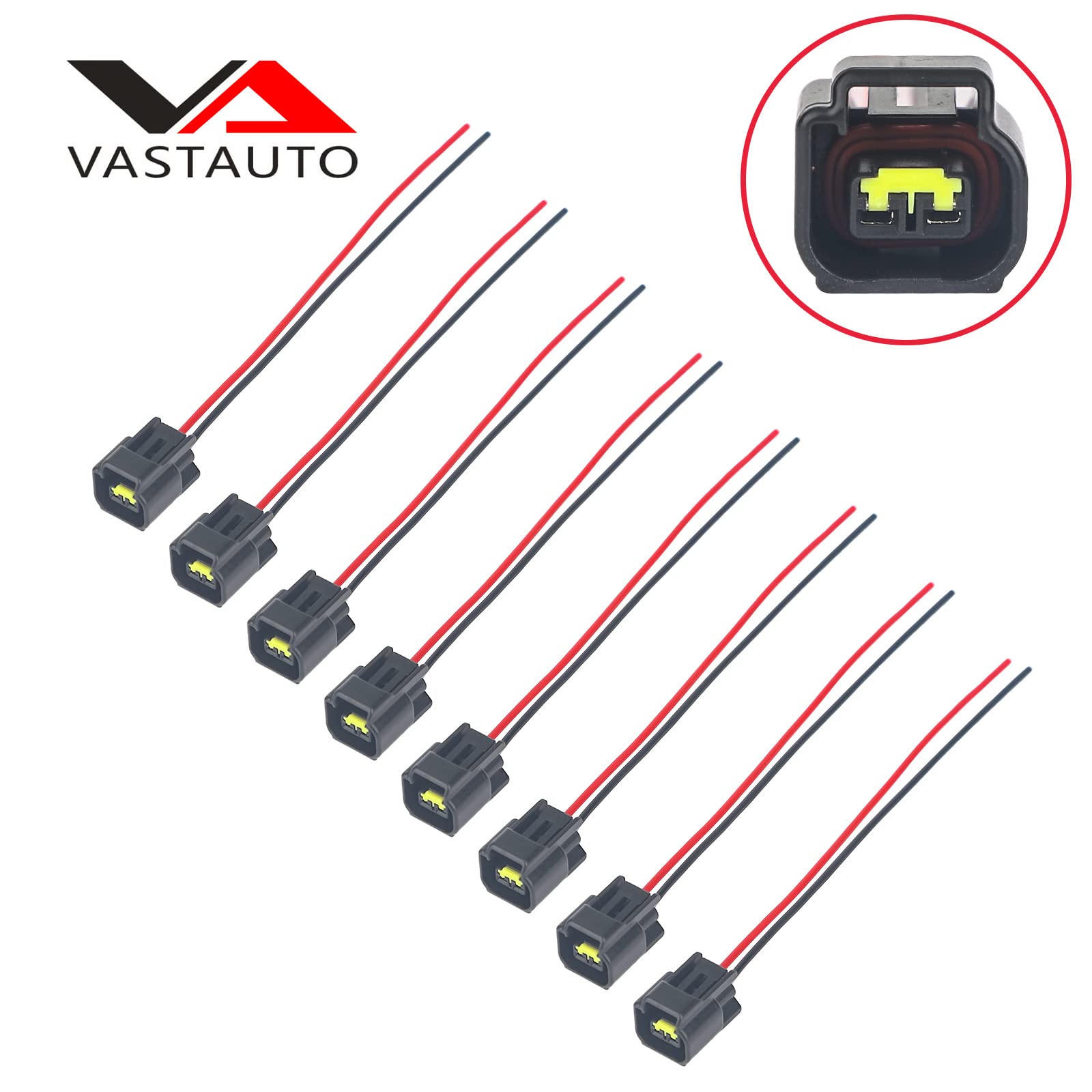 8Pcs Ignition Coil Connector Plug Wire Harness Pigtail - Compatible with Ford 4.6L 5.4L 6.8L F150 F250 F350 Super Duty Mustang Explorer Expedition Crown Victoria - Perfect for Engine Tune-ups & Electrical Repairs