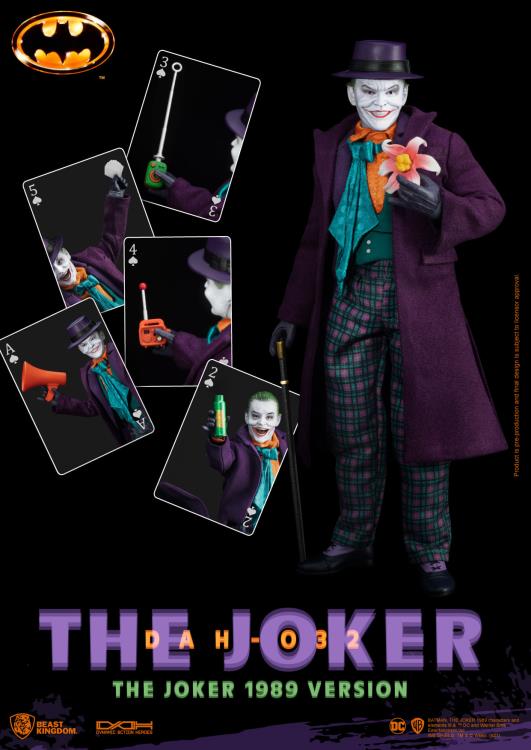 Beast Kingdom Dynamic 8ction Heroes 1/9 Scale DC Comics Batman 1989 The Joker Collectible Figure DAH-032 - Perfect for Display, Gifts & DC Fans Collection