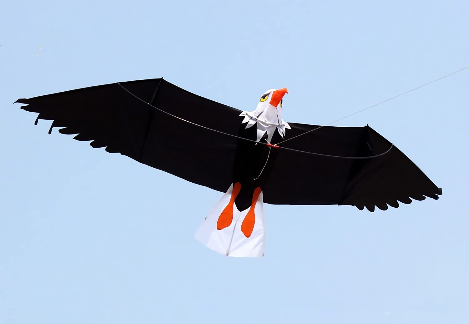 XIBEI Large 3D Eagle Kite - 78x27in Easy Flyer for Adults & Beginners - Single Line Kite for Strong/Light Winds - Fun Beach & Outdoor Activity Toy - Perfect for Parks, Picnics, and Family Bonding