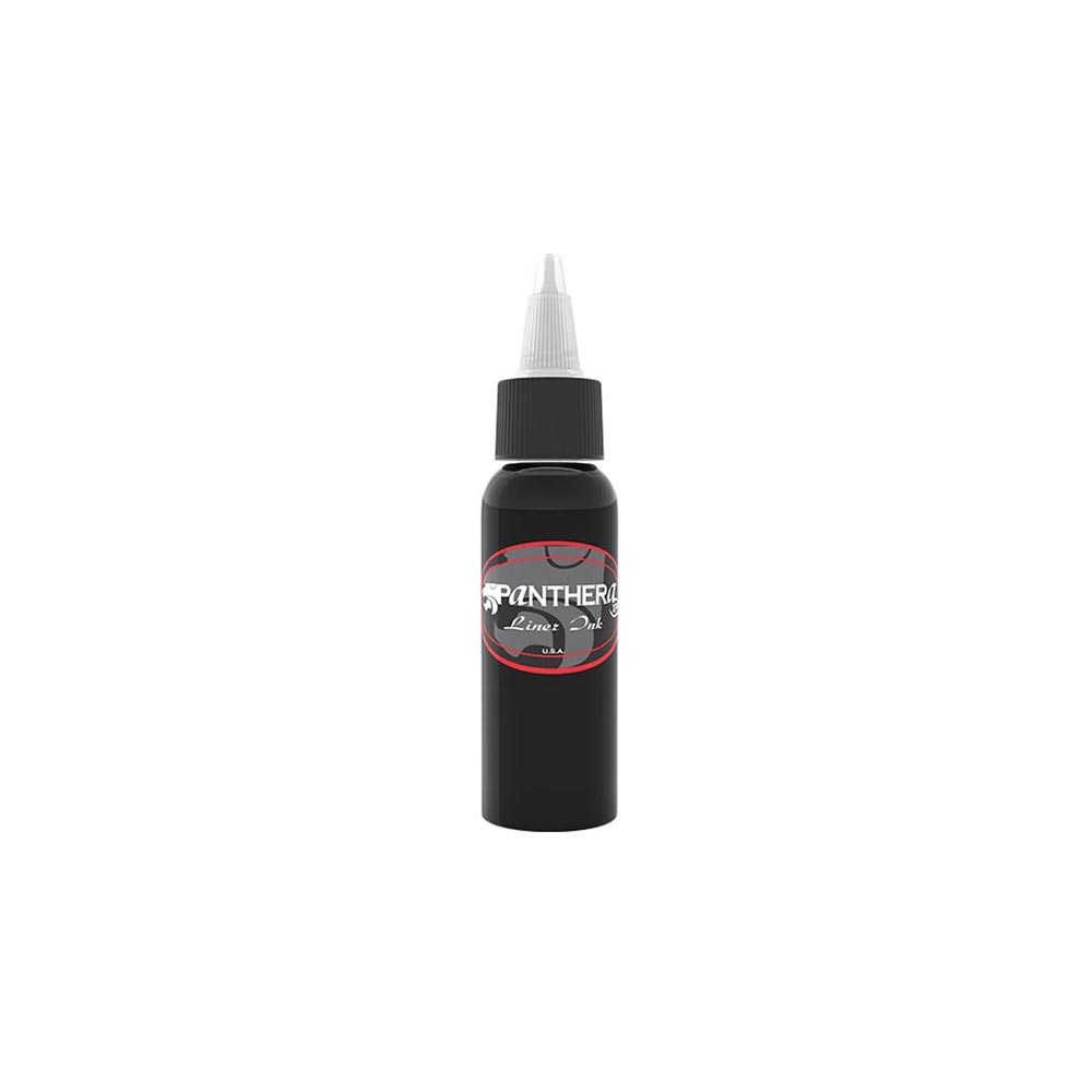 Premium Black Tattoo Ink - Panthera Professional 5oz Bottle - Waterproof & Long-Lasting - Ideal for Tattoo Artists & Body Art Professionals - Perfect for Studio Use & Tattoo Enthusiasts