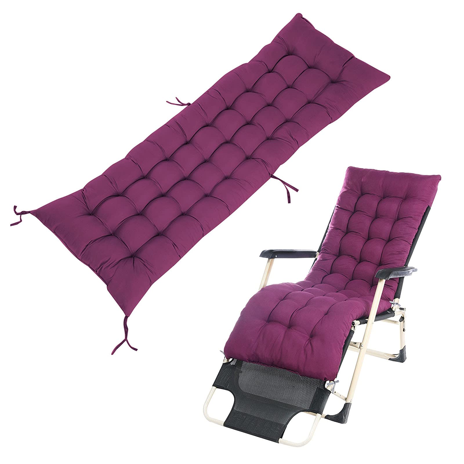 **Comfortable Rocking Chair Cushions for Indoor & Outdoor Use - Soft Lounge Chair Pads for Patio, Lawn, Swing, or Bench - Durable & Stylish Purple Cushions for Relaxation & Lounging**