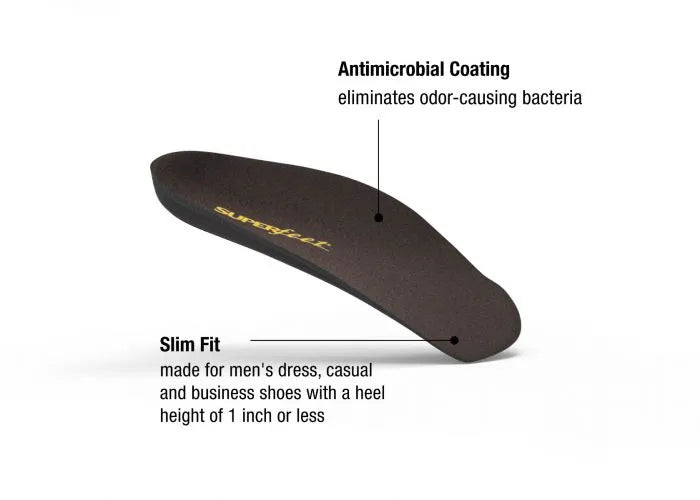 Superfeet Easyfit Men's Orthotic Insoles - Premium Arch Support for Running, Walking & Work - Comfortable Shoe Inserts for Flat Feet & Plantar Fasciitis Relief (Perfect for Athletes, Nurses & Standing Workers)