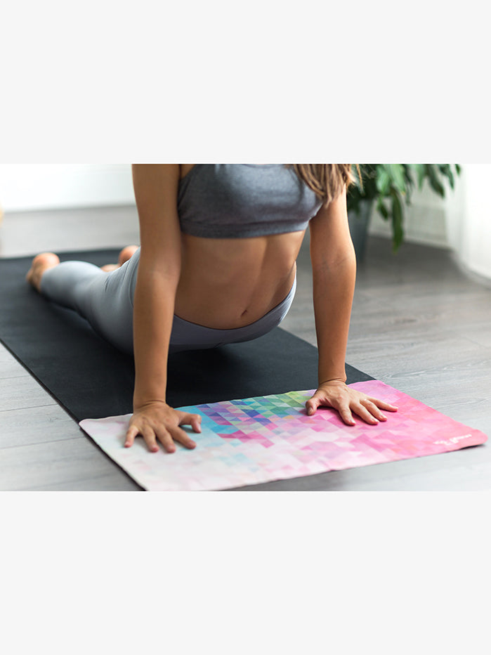 Yoga Design Lab Premium Hand Towel - Ultra Absorbent & Quick Dry - Tribeca Sand - Perfect for Yoga, Gym, Travel & Outdoor Activities