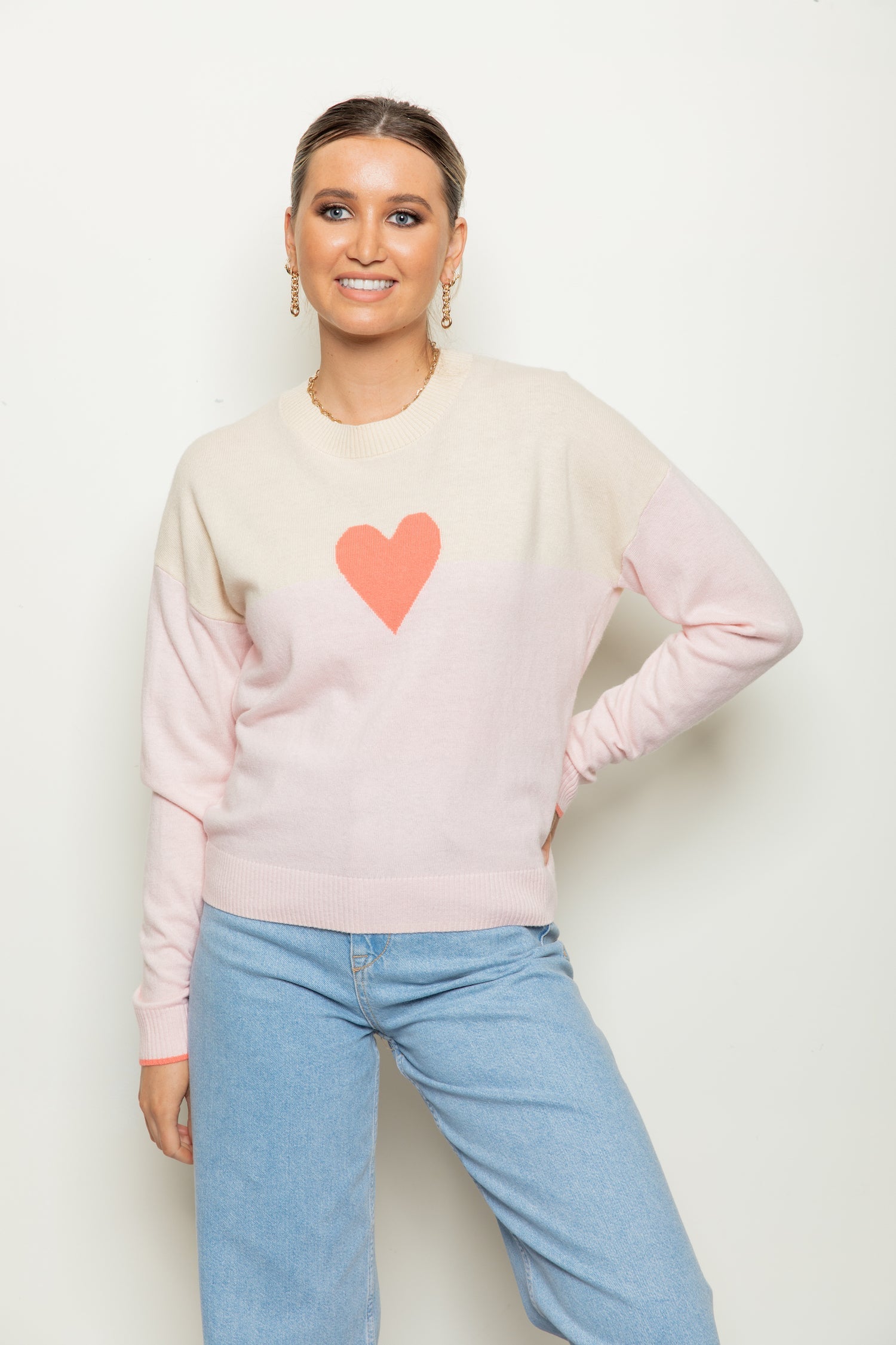 Bande Studio Love On The Horizon Knit Sweater - Women's Casual Pullover for Fall & Winter | Perfect for Date Nights, Office Wear & Cozy Weekends