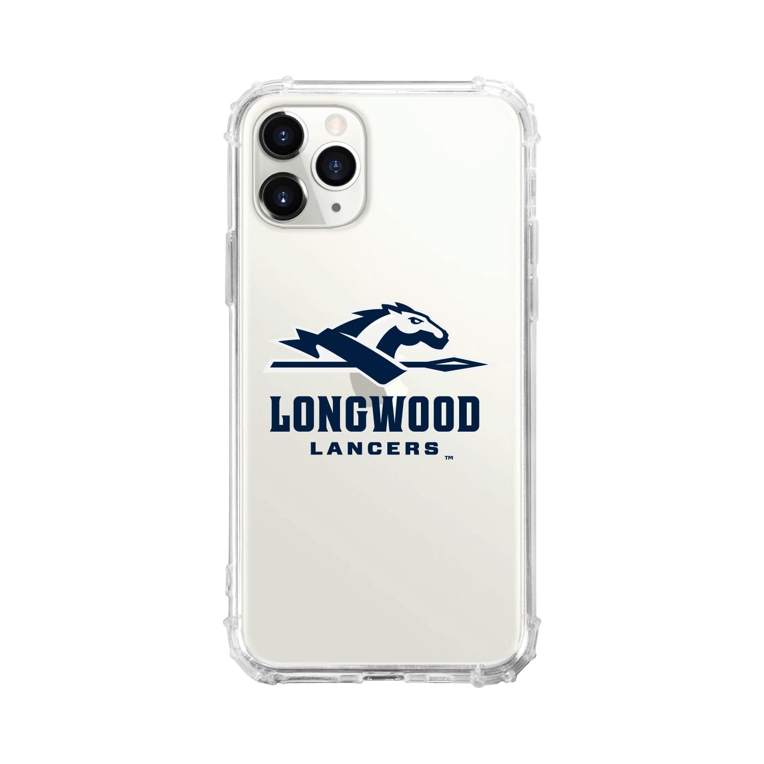 OTM Essentials Rugged Phone Case for iPhone 11 Pro - Shockproof Protective Cover with Tough Edge in Classic White | Perfect for Longwood University Students & Outdoor Activities