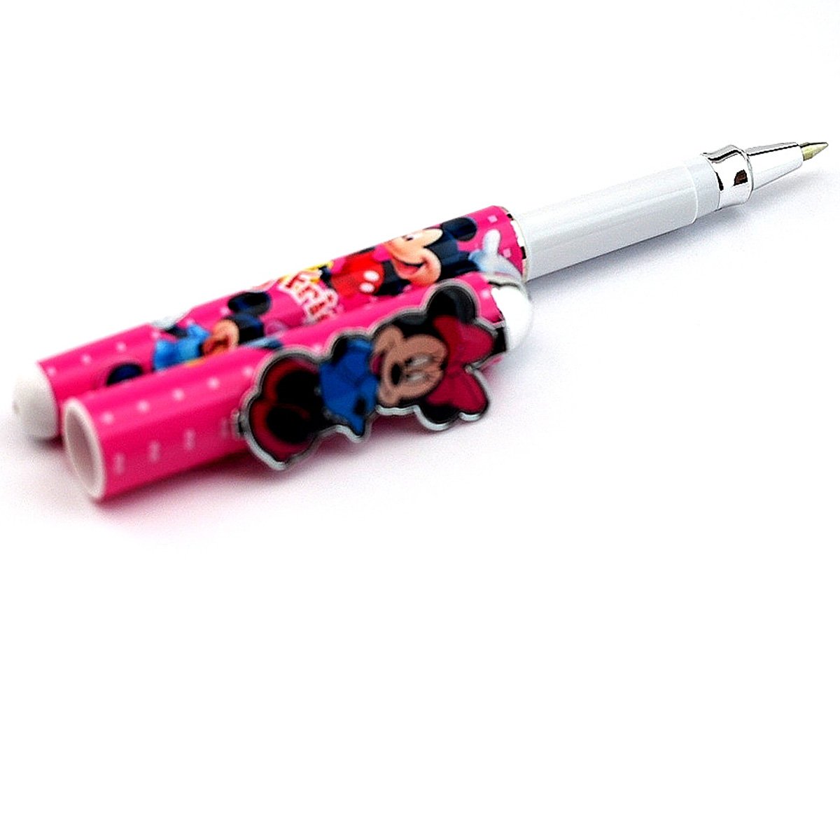 Minnie Mouse Pens Set of 2 - Disney Character Writing Pens for Kids & Adults - Perfect for School, Office, and Gift Giving