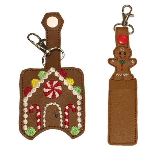 Gingerbread House Hand Sanitizer Holder & Lip Balm Holder - Christmas Decor, Holiday Gift, Bathroom & Kitchen Organizer - Perfect for Home, Office, and Travel Use