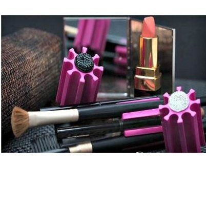 Premium Cosmetic Brush Organizer & Makeup Tool Holder - Perfect for Vanity, Travel, and Salon Storage (Waterproof & Portable)