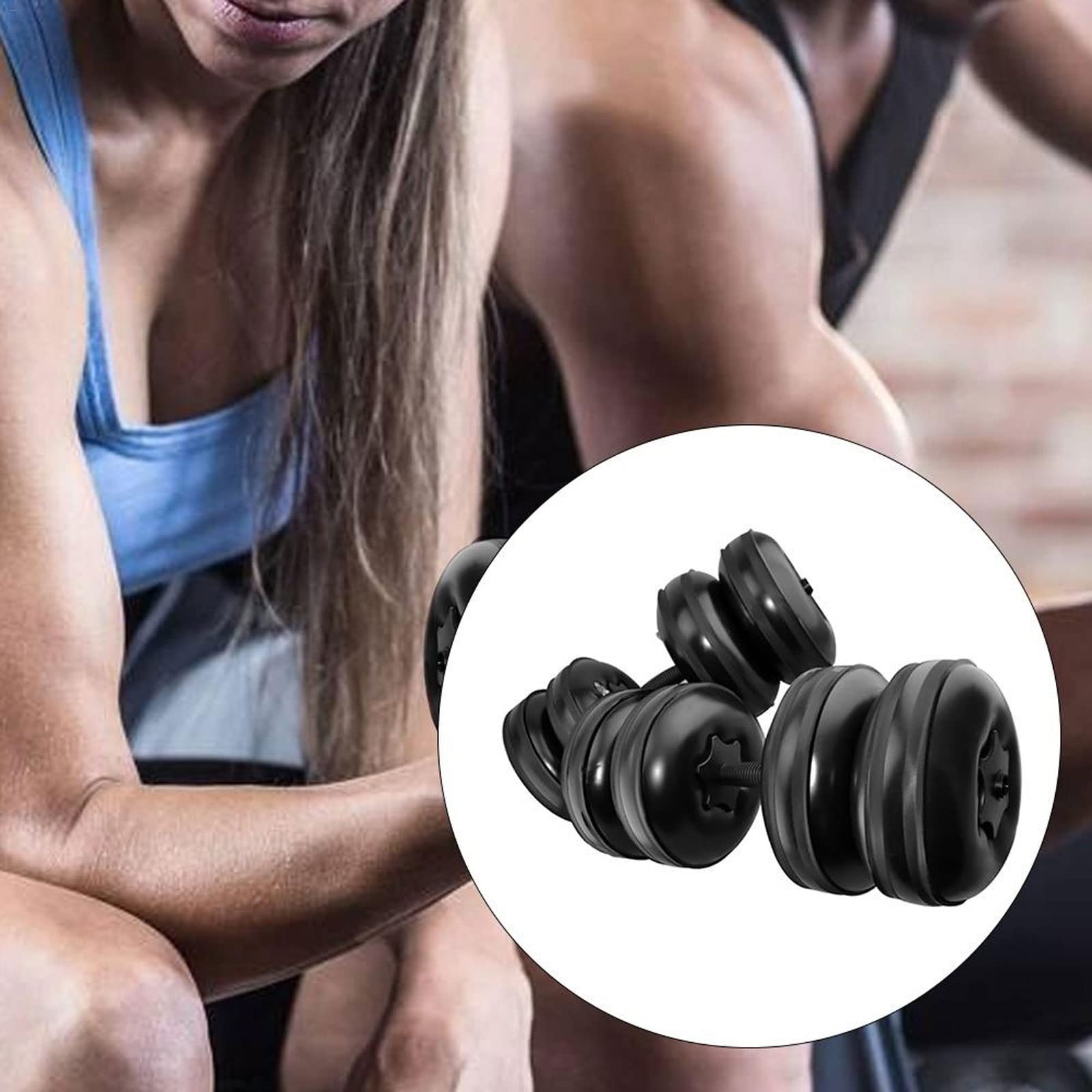 CHDWEY Adjustable Anti-Leak Water-Filled Dumbbells Set - Portable Travel Dumbbells for Home Gym, Bodybuilding & Fitness Training | Perfect for Small Spaces, Outdoor Workouts & Travel