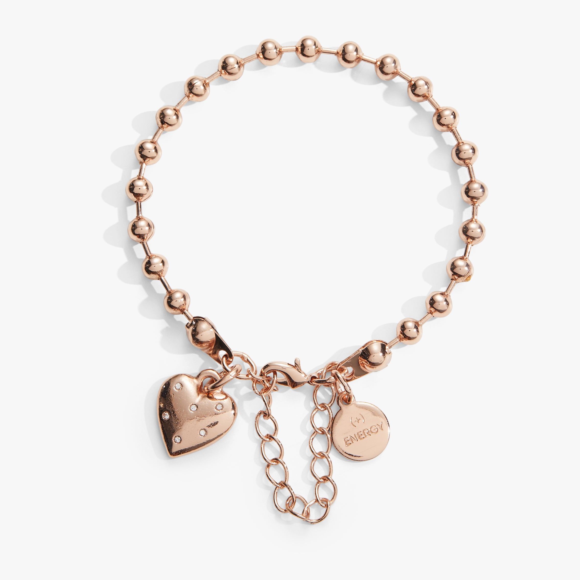 Heart Ball Chain Bracelet for Women - Dainty Gold Plated Cute Minimalist Jewelry Gift for Her - Perfect for Valentine's Day, Anniversary & Everyday Wear
