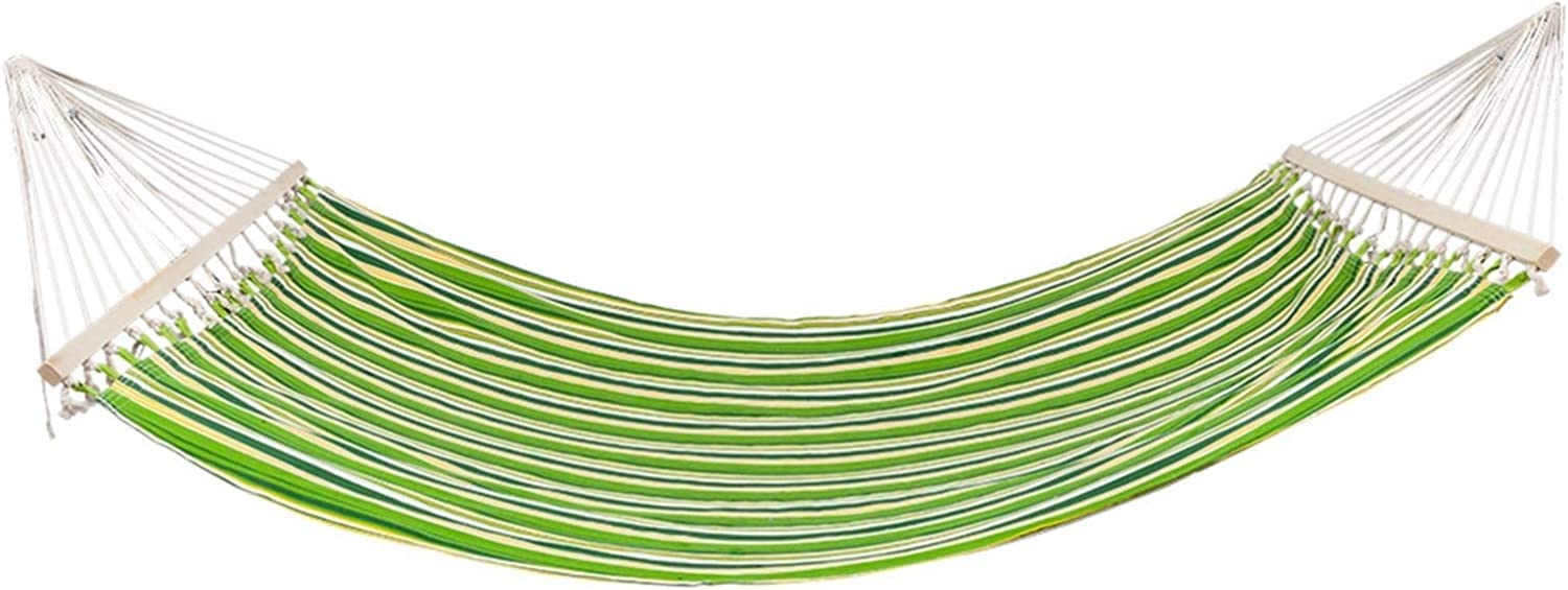 Stylish Printed Double Hammock Swing Bed for Outdoor Camping, Travel, Beach & Backyard - Comfortable Portable Green Camping Hammock for Hiking, Picnics & Relaxation in Garden, Park or Patio