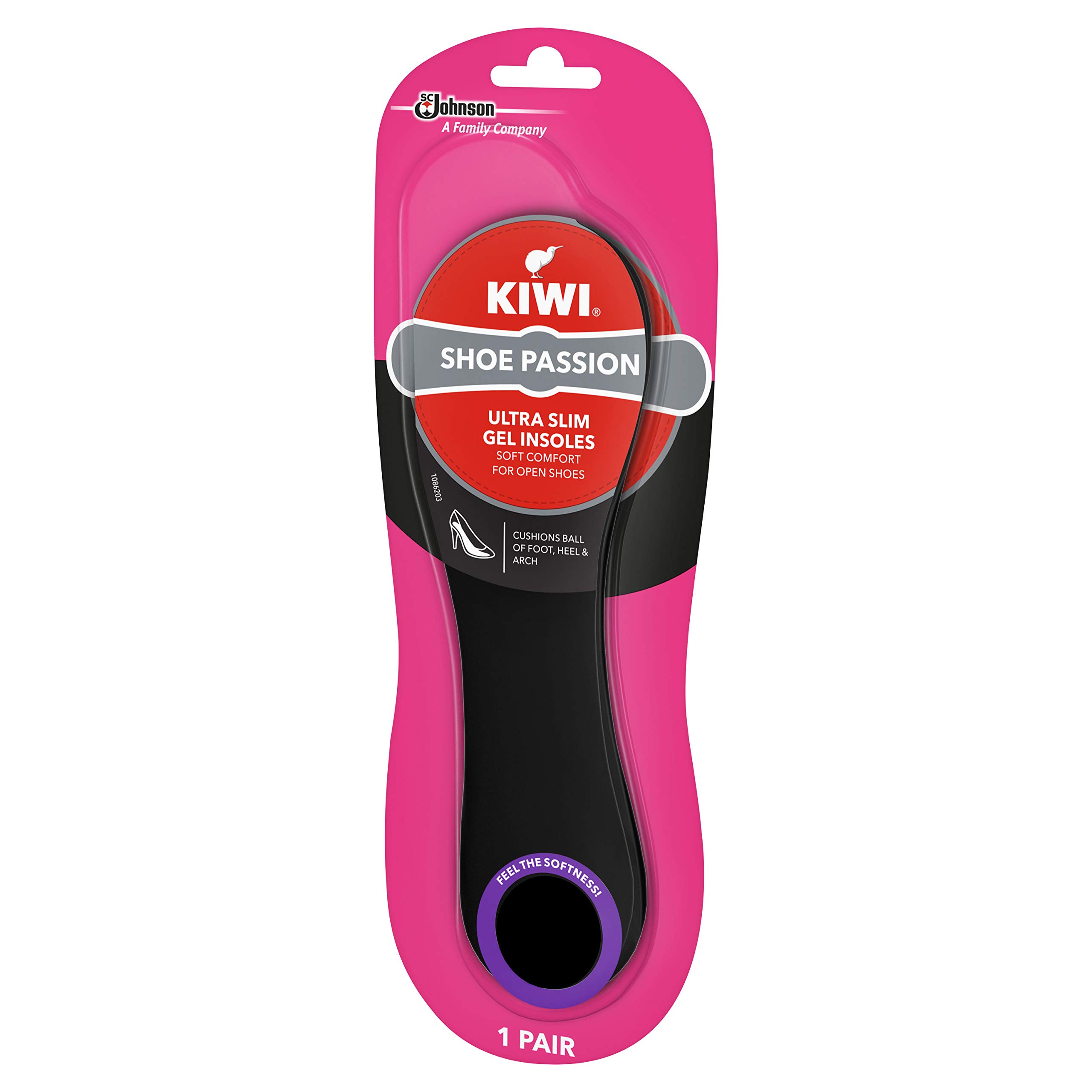 KIWI Ultra Slim Shoe Insoles for Women - All Day Comfort & Shock Absorption - Perfect for Running, Walking & Work Shoes