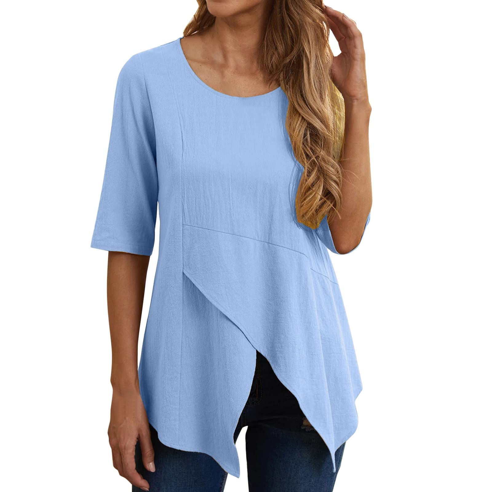 2022 Trendy Women's Summer Tops - Casual & Dressy T-Shirts for Parties, 4th of July Celebrations & Everyday Wear | Fashionable Ladies Shirts for Outings, Work & Social Events
