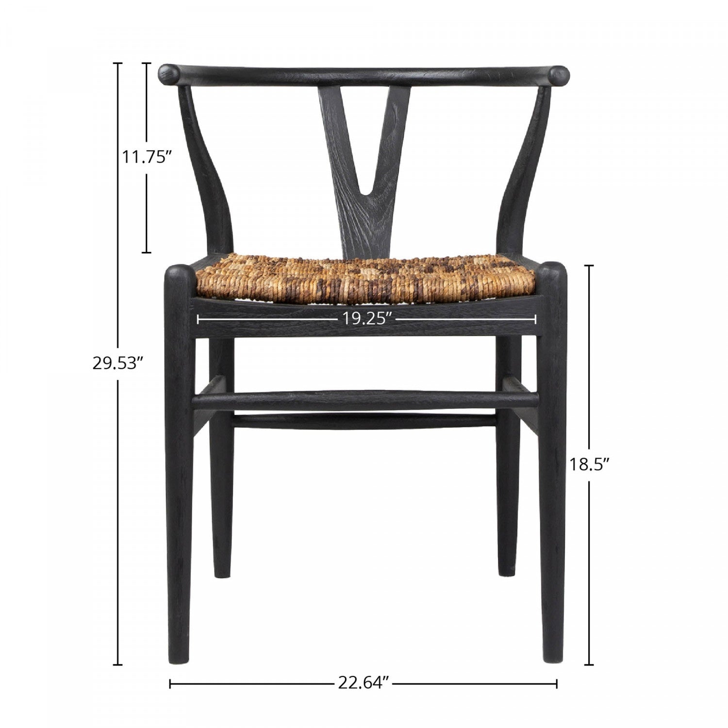 Bayan Caterpillar Twin Chair - Charcoal Gray - Comfortable Lounge Chair for Living Room, Bedroom, or Outdoor Patio