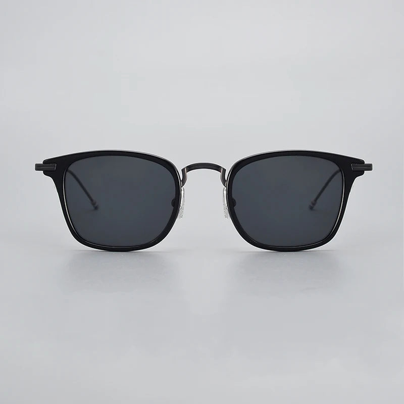 Polarized Square Sunglasses for Men - Black Full Rim Alloy Frame X905 - UV Protection for Driving, Fishing & Outdoor Activities
