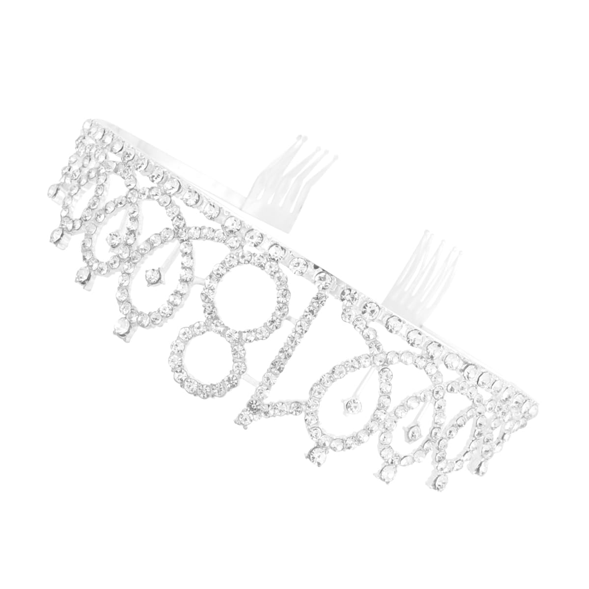 Minkissy 18th Birthday Tiara Crown - Crystal Rhinestone Princess Crown with Comb for Women & Girls - Silver Hair Accessories for Birthday Parties, Sweet 16, Prom & Special Occasions