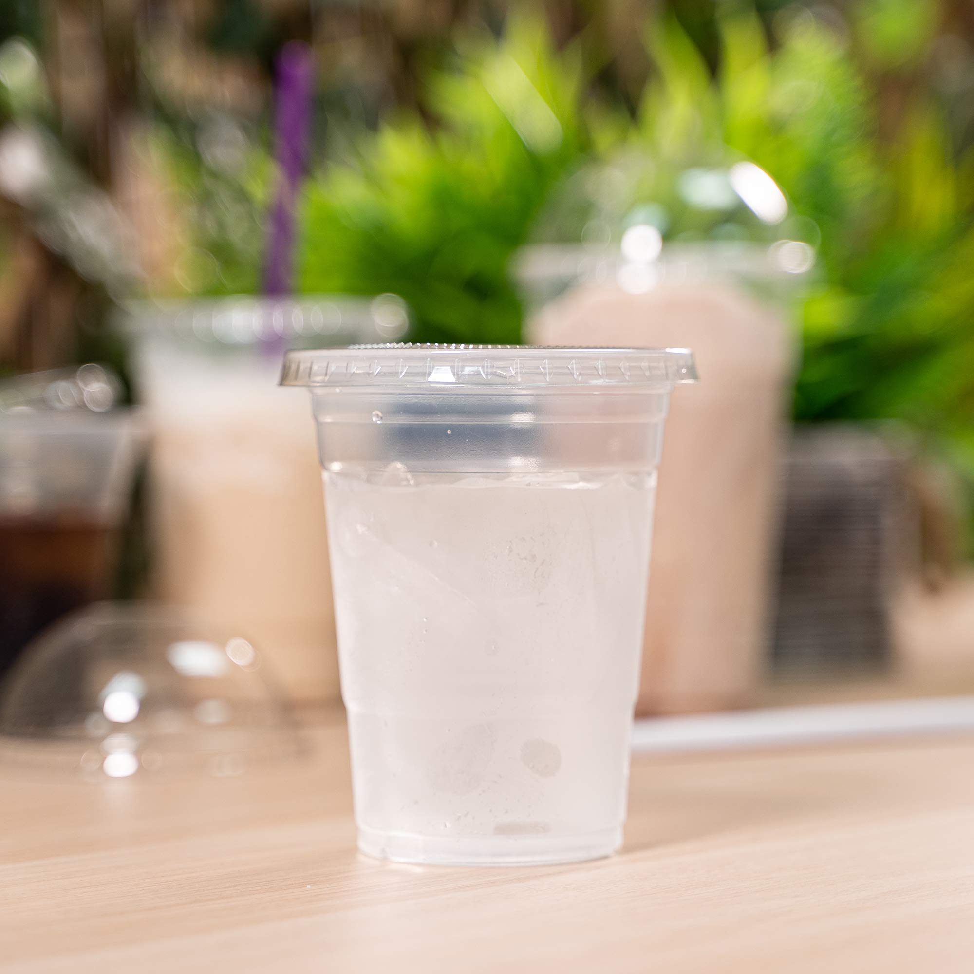 16 oz Clear Plastic Disposable Cold Cups - 50 Count, Bulk Party Cups for Iced Coffee, Bubble Tea, Smoothies & Cold Drinks - Perfect for Parties, BBQs, Picnics & Cafes