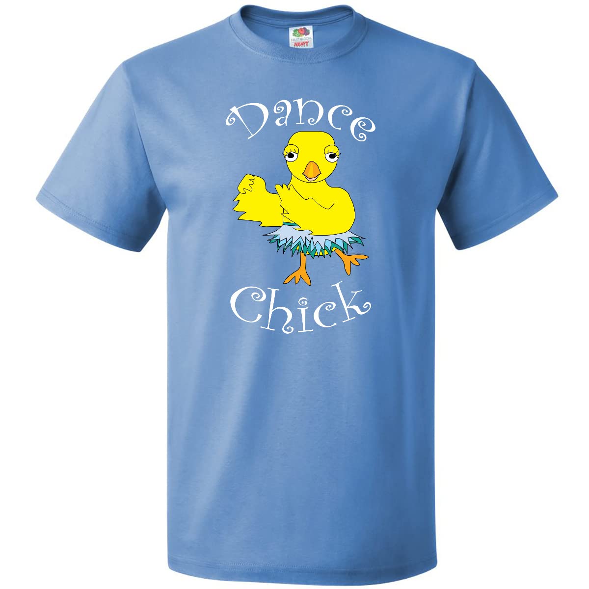 Inktastic Dance Chick White Text T-Shirt - Women's Funny Dance Graphic Tee for Dance Lovers & Performers - Perfect for Dance Classes, Recitals & Casual Wear