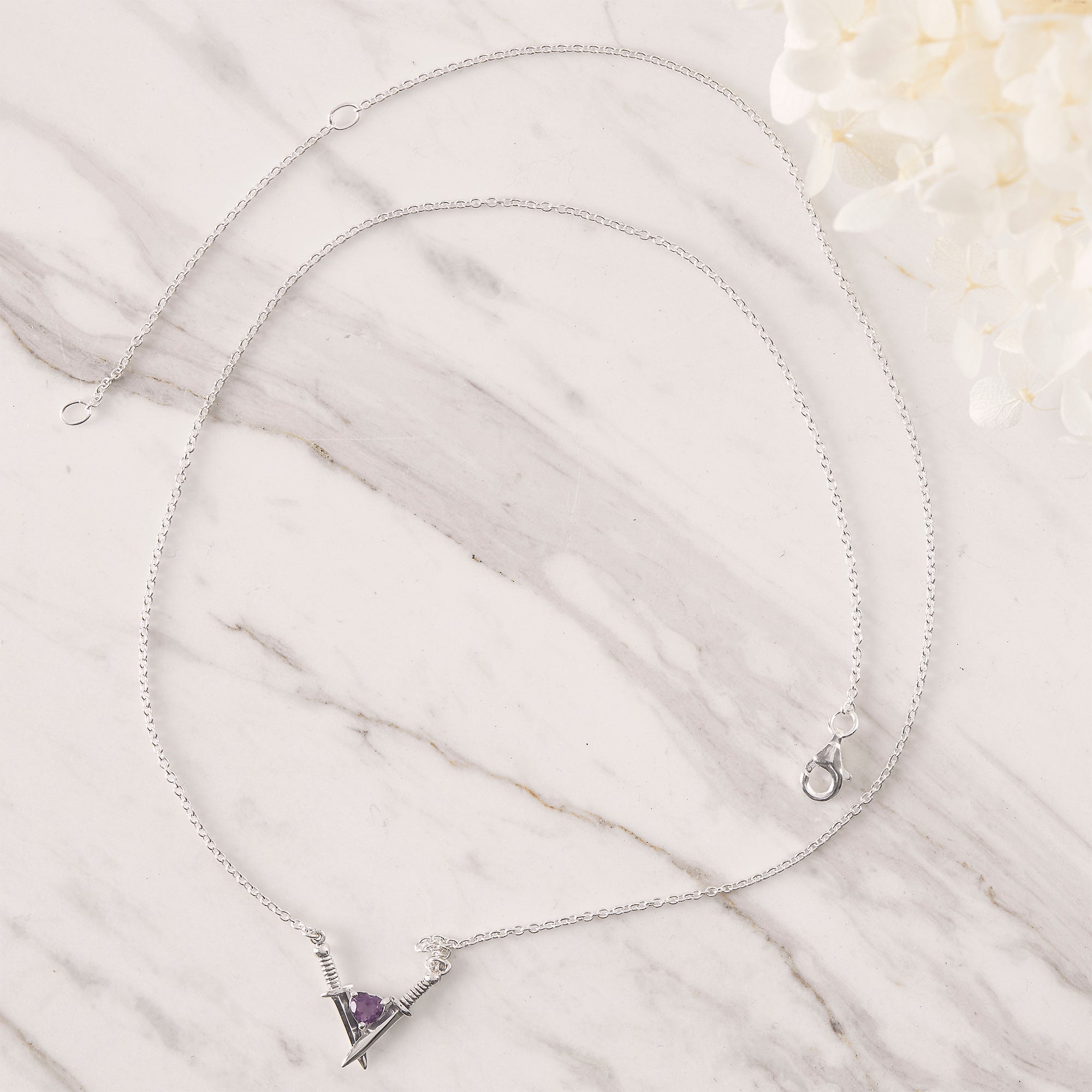 Love Struck Amethyst Necklace - Elegant Purple Gemstone Jewelry for Women | Perfect Gift for Valentine's Day, Anniversary & Romantic Occasions