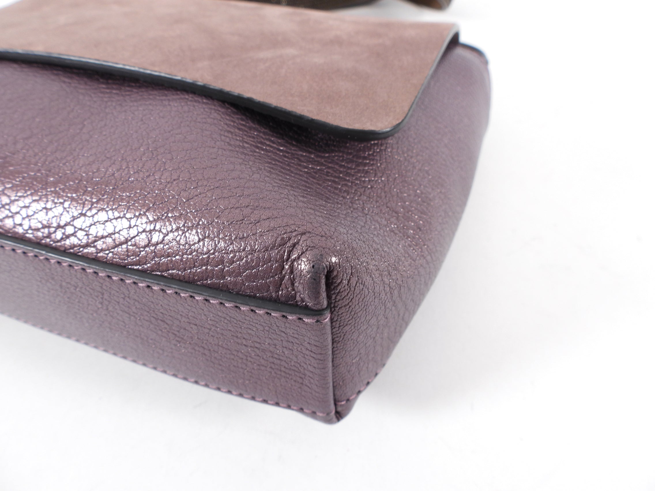 Brunello Cucinelli Dark Purple Metallic Monili Crossbody Bag for Women | Luxury Leather Purse with Gold-Tone Hardware | Perfect for Evening Events, Date Nights & Travel Accessories