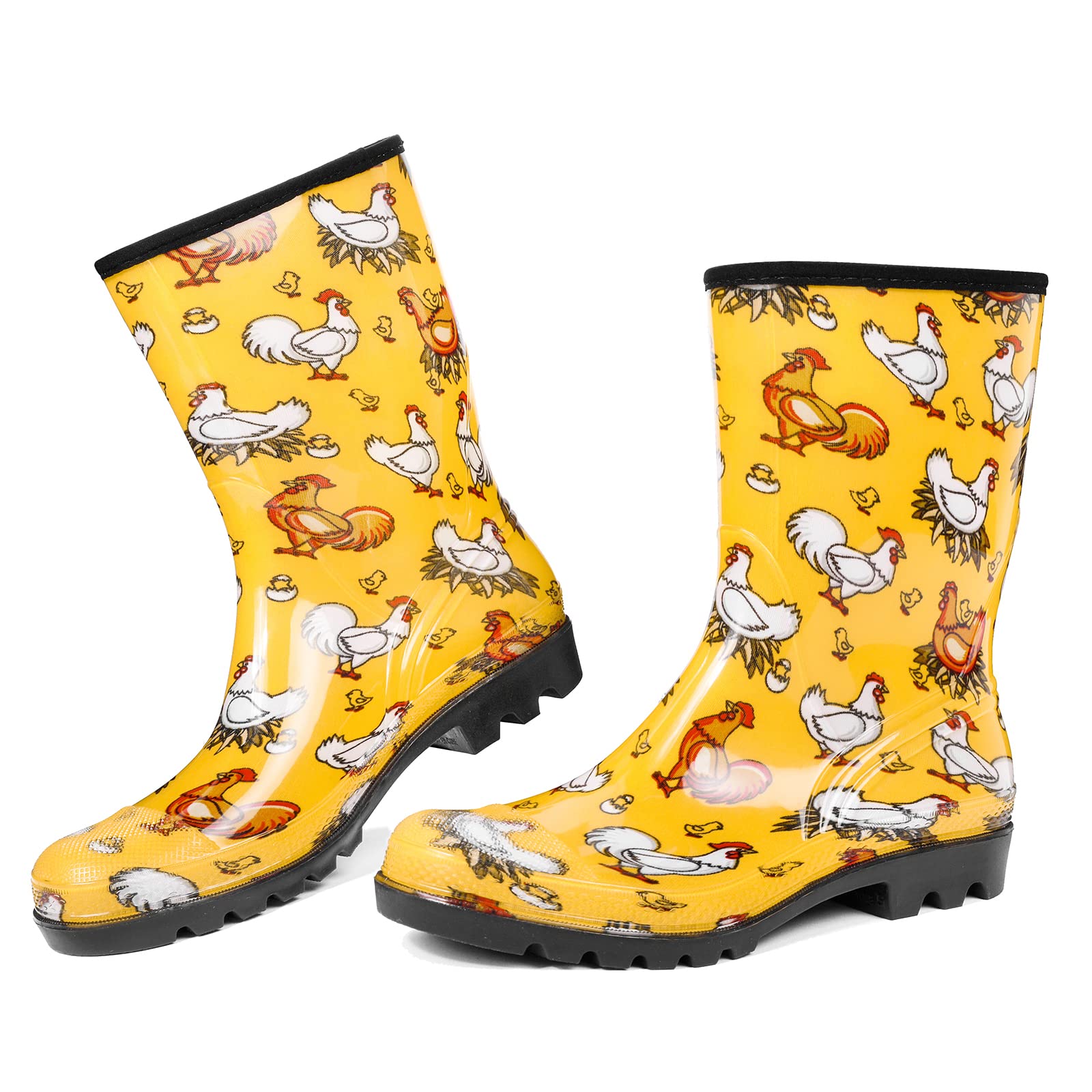 Waterproof Women's Rain Boots - Lightweight, Warm & Comfortable for Gardening & Outdoor