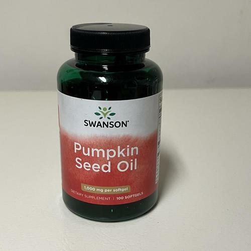 Swanson Pumpkin Seed Oil 1000mg - Supports Brain Health & Cardiovascular Function - 100 Softgels - Ideal for Memory, Focus & Heart Wellness