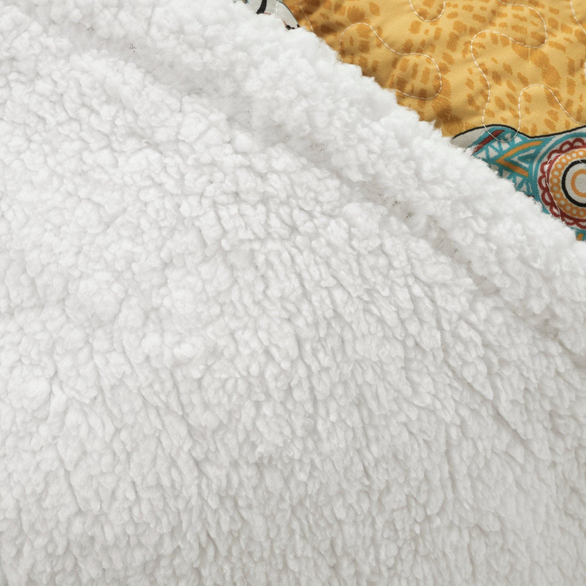 Hati Elephants Sherpa Blanket - Soft & Cozy Flannel Throw for Couch, Bed, and Travel - Perfect for Home Decor, Gifts, and Winter Warmth