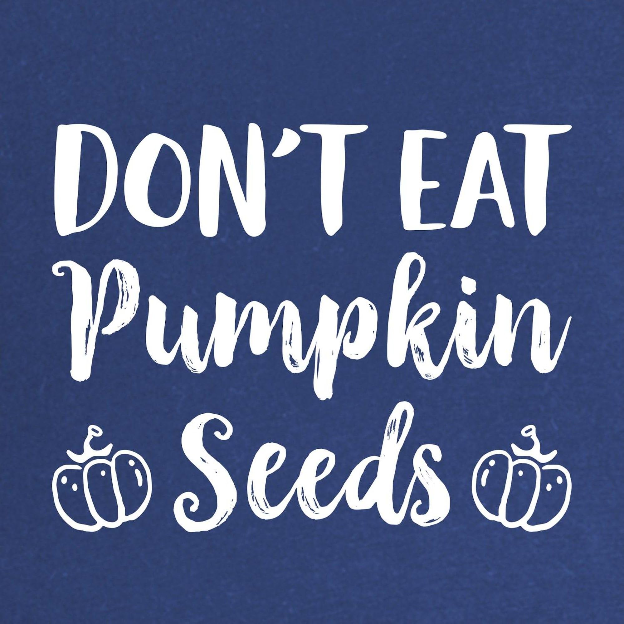 Don't Eat Pumpkin Seeds Maternity T-Shirt for Women - Comfortable Ruched Side Design - Perfect for Pregnancy Announcements & Baby Showers
