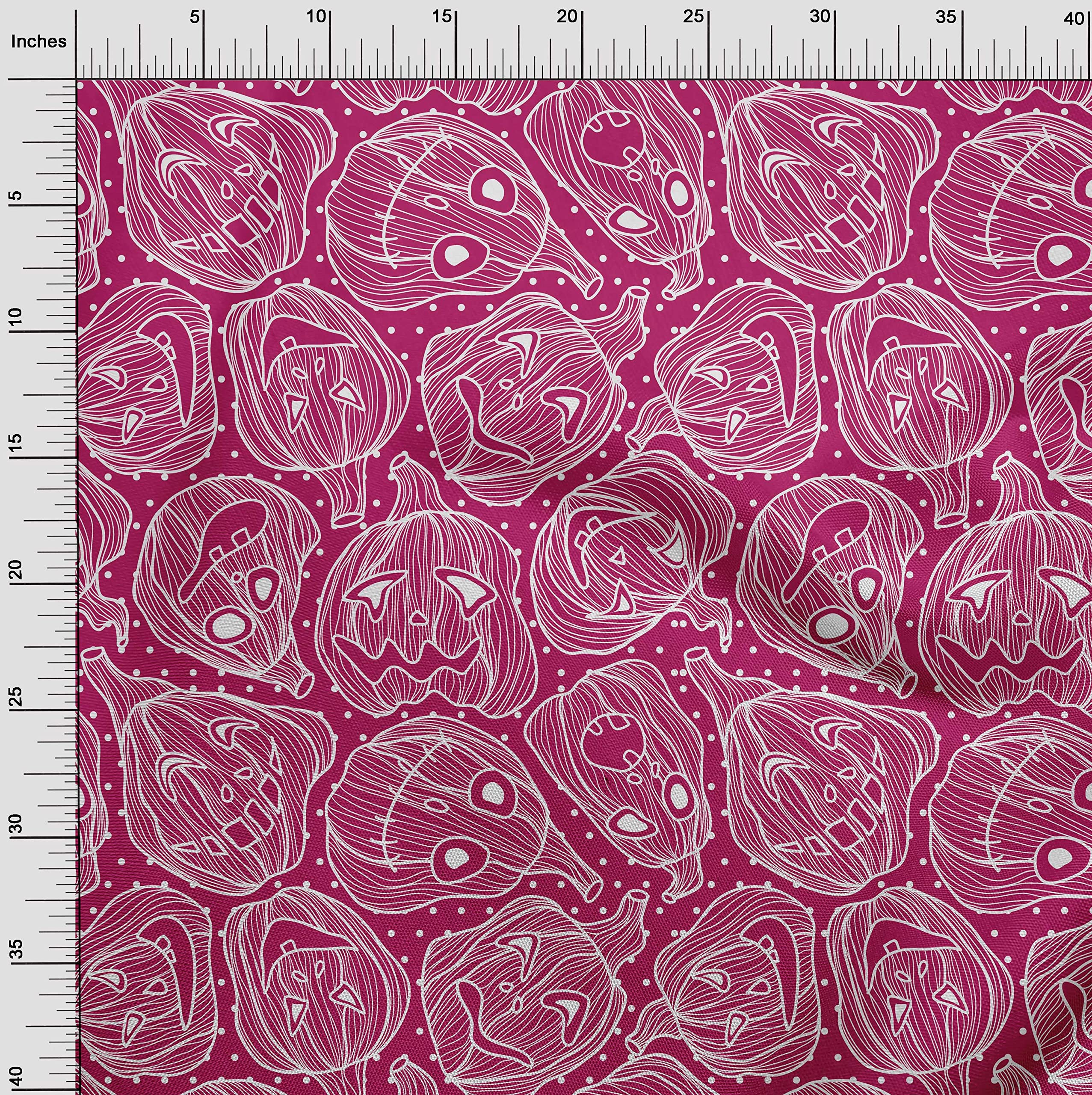 Velvet Magenta Fabric by The Yard - 58 Inch Wide Printed Sewing Material for Halloween Costumes, DIY Clothing & Home Decor | Premium Quality Craft Supplies for Cosplay, Quilting & Fashion Projects