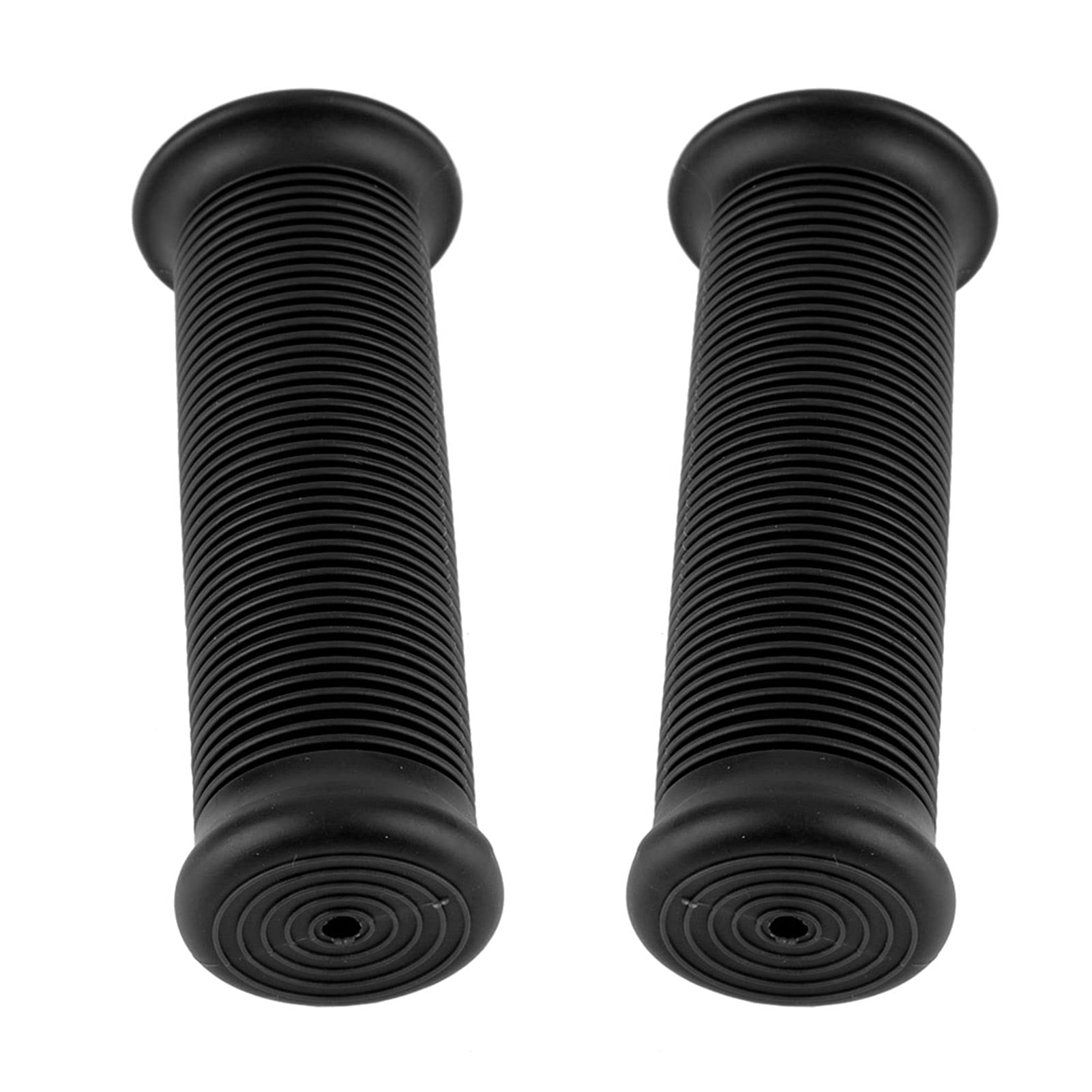 Premium Bike Handlebar Grips - Universal 25mm & 28mm Anti-Slip Rubber Grips for BMX, Mountain Bike, Scooter & Folding Bikes (Black) - Perfect for Commuting, Off-Road Cycling & Urban Riding