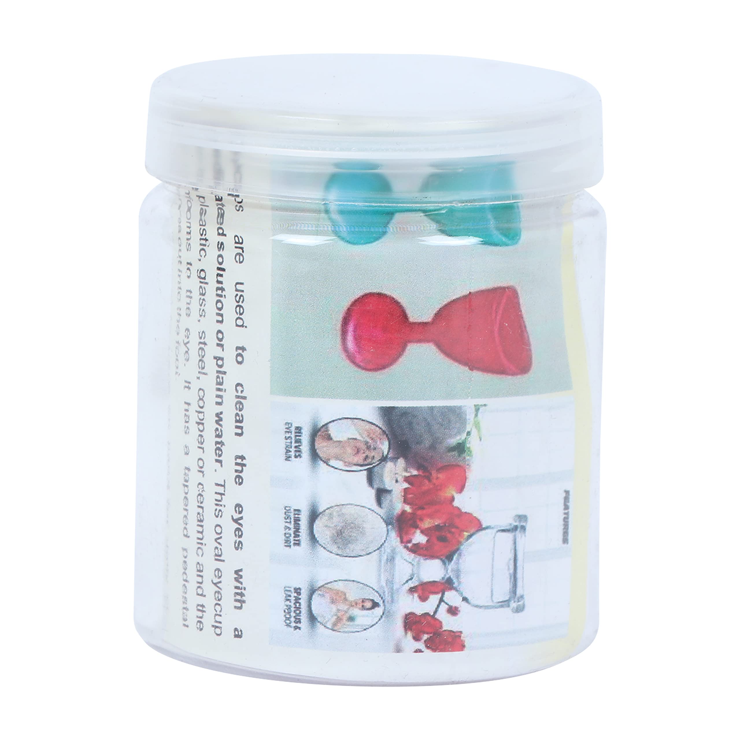 QIMACPLUS Premium Glass Eye Wash Cup - Smooth Edge, Ergonomic Design for Secure Fit & Effective Eye Cleansing - Includes Storage Container (Sky Blue, 1-Pack) - Perfect for First Aid Kits, Home Safety & Workplace Eye Care
