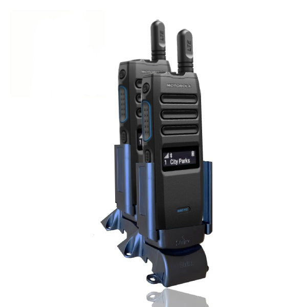 Motorola WAVE PTX TLK 110 Two-Way Radio Dual Bay Desktop Charger - Fast Charging for Business & Emergency Communication