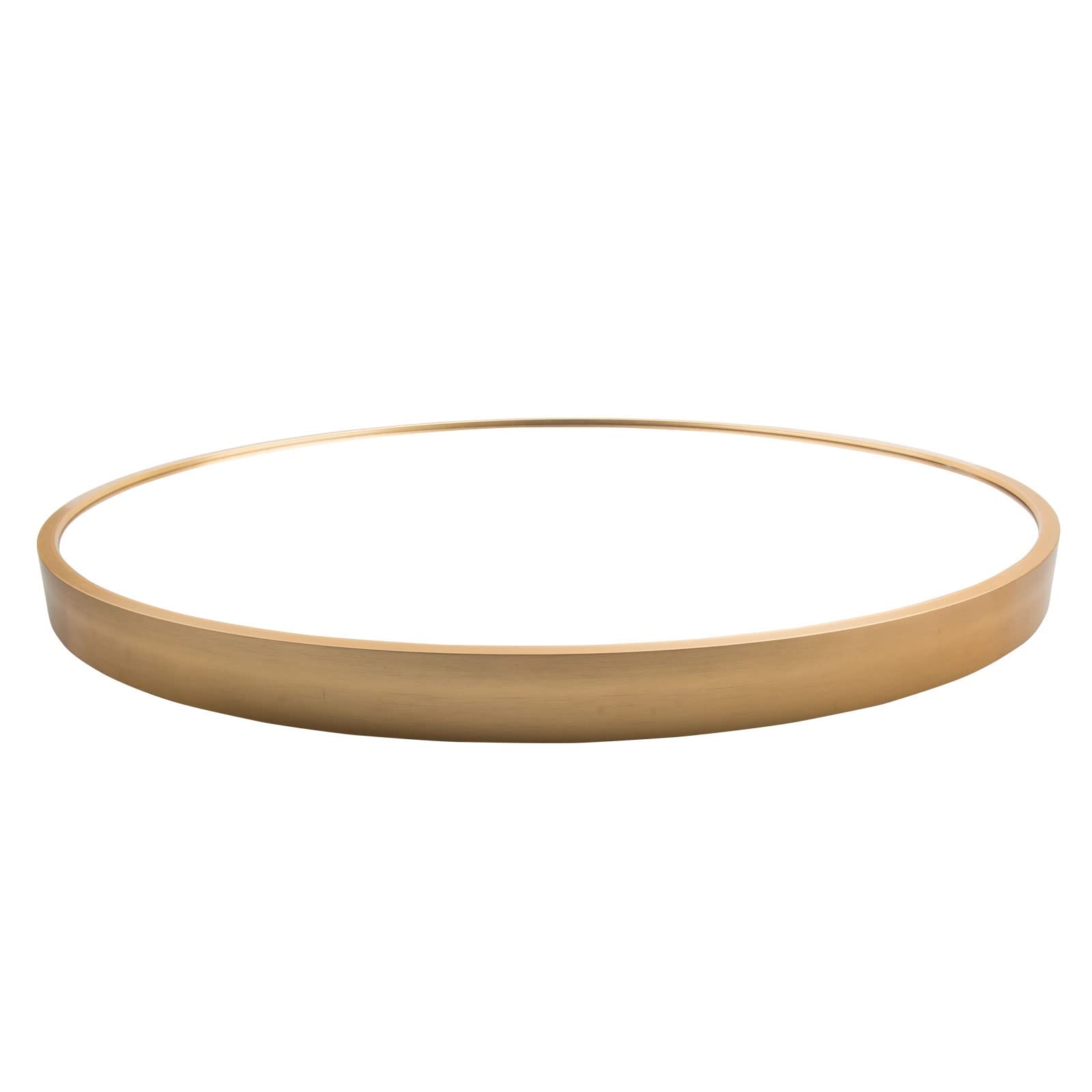 TXXM 28 Inch Gold Round Wall Mirror - Large Farmhouse Circle Mirror for Bathroom Vanity, Entryway & Home Decor - Perfect for Makeup, Hallway & Living Room Wall Decoration