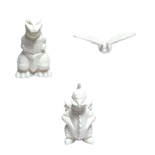 Godzilla Toho Monsters Mini Figure - Bandai 1 Inch Collectible Rubber Eraser - Perfect for School Supplies, Office Use & Anime Gift Collection