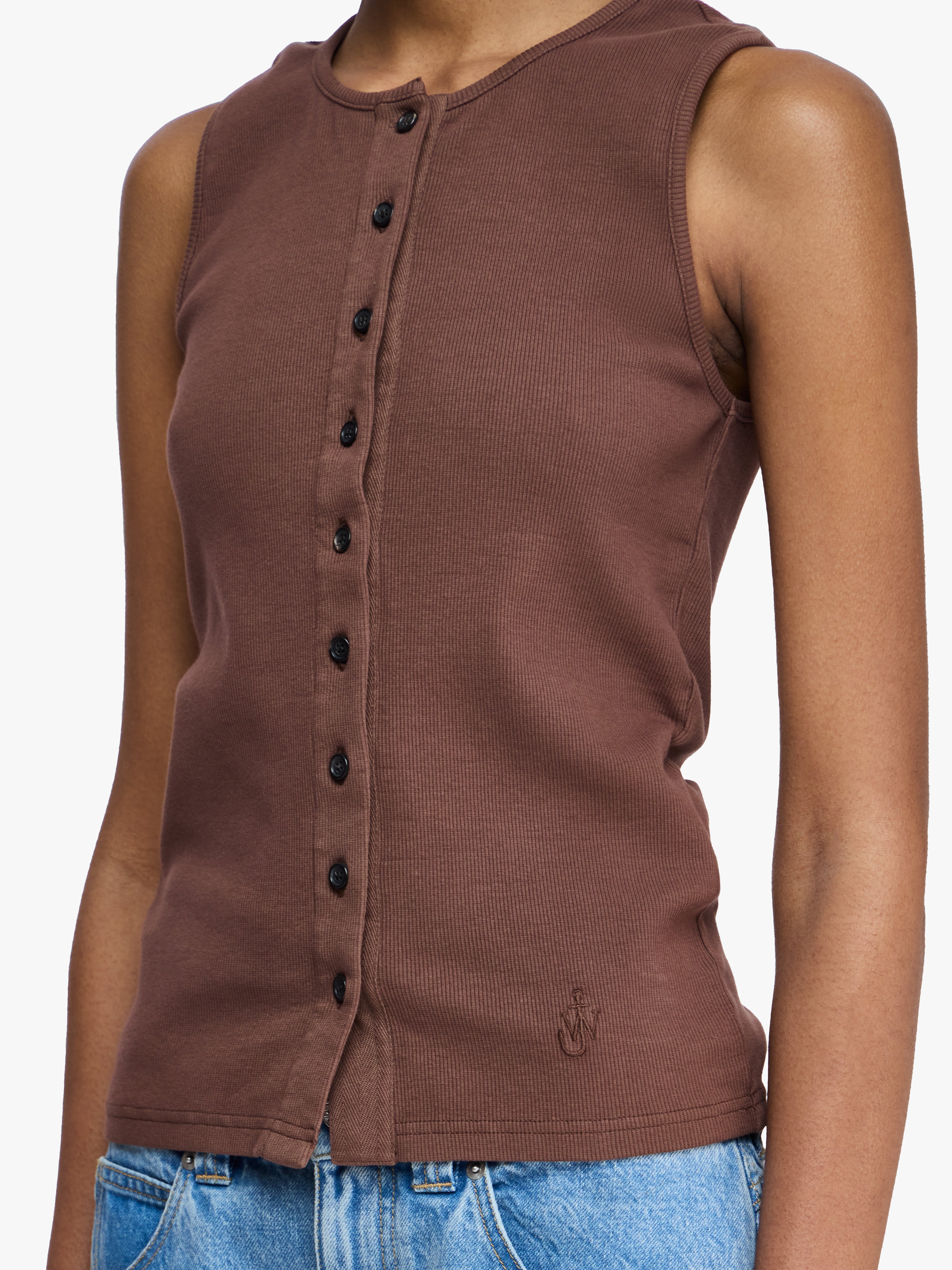 Stylish Button Detail Tank Top for Women - Casual Summer Sleeveless Shirt | Perfect for Beach, Gym & Everyday Wear