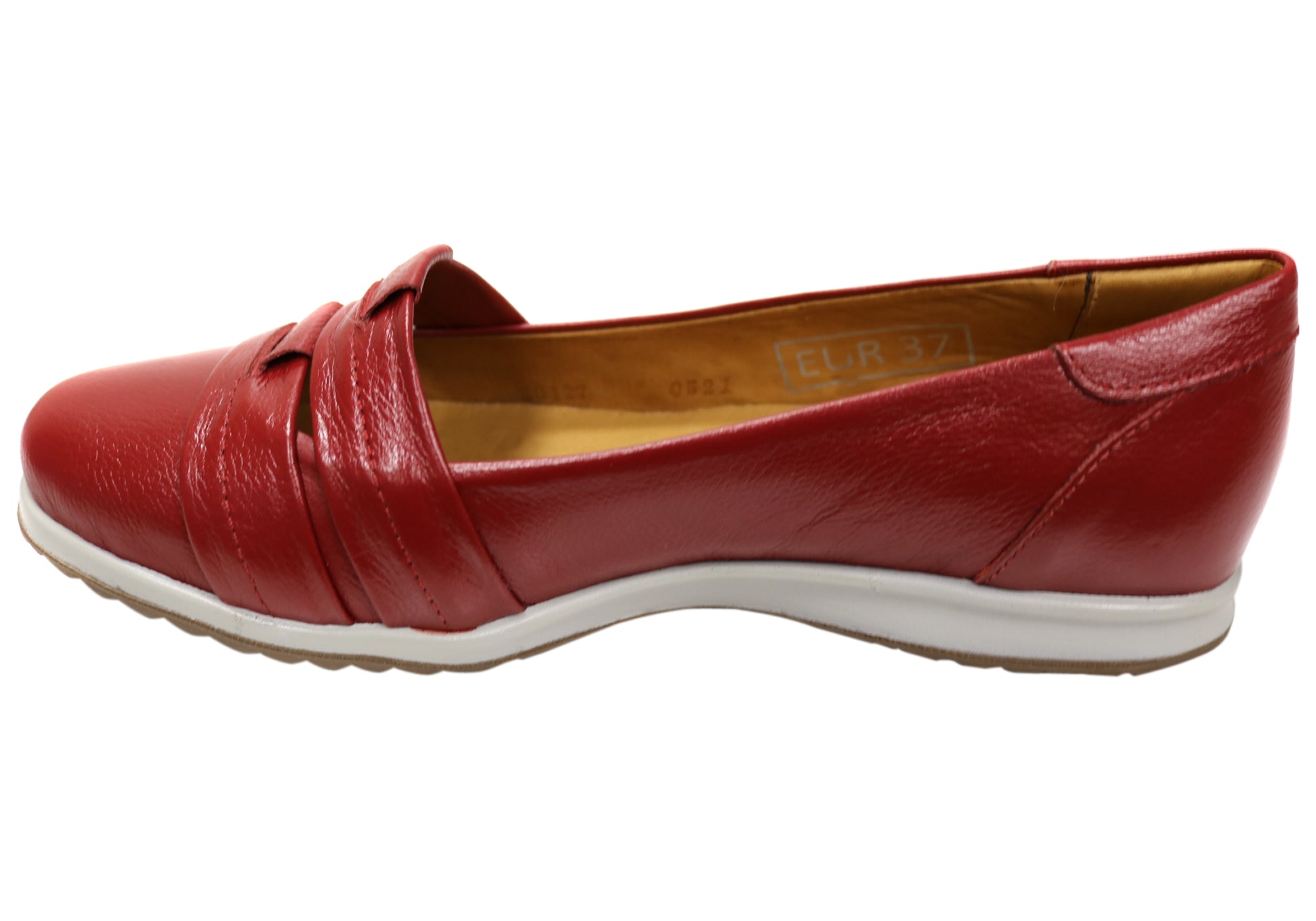 Opananken Yasmine Women's Comfortable Brazilian Leather Flats - Soft Slip-On Loafers for Work, Travel & Casual Wear