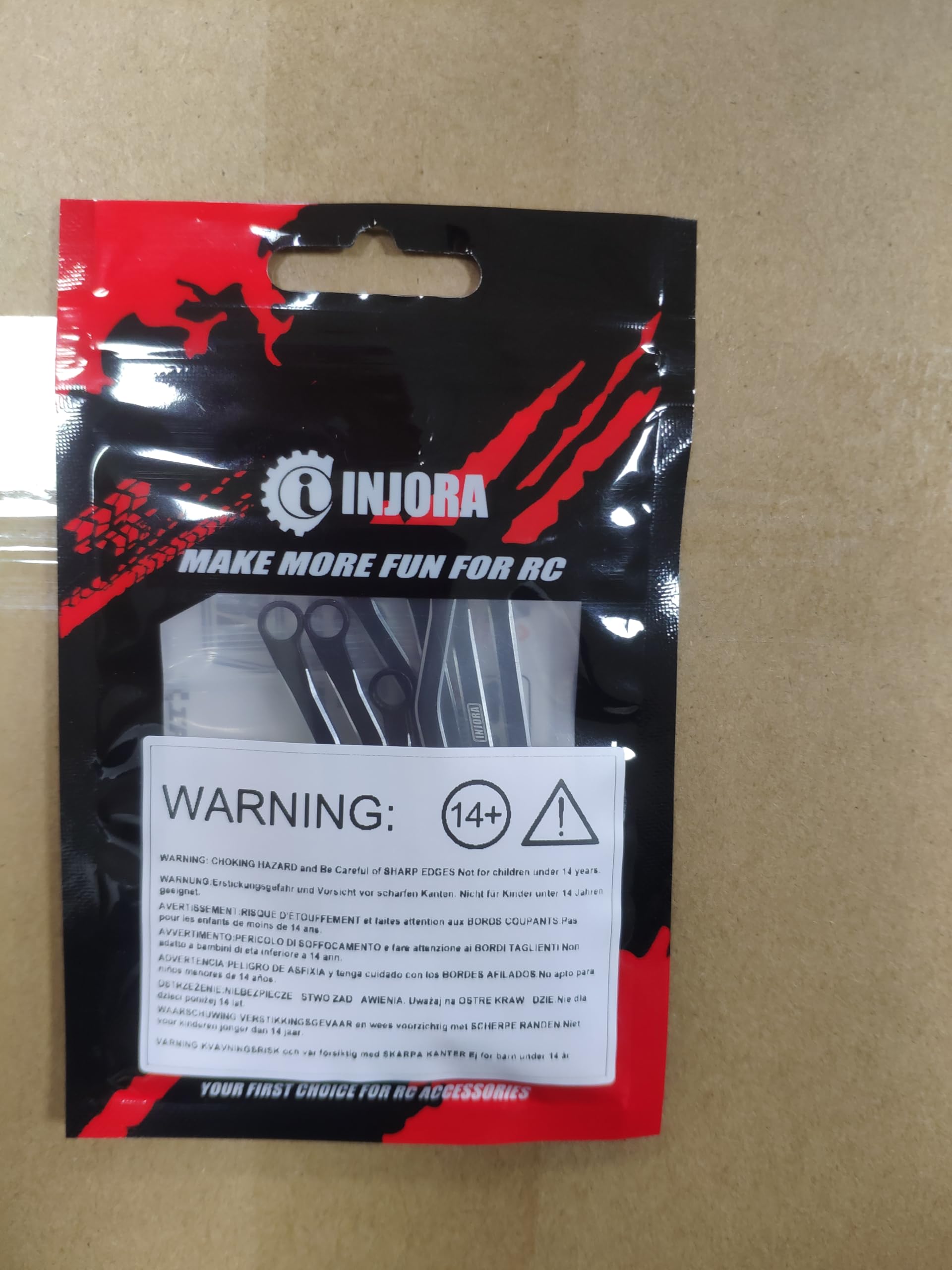 INJORA High Clearance CNC Aluminum Chassis Link Set for TRX4M Defender & Bronco 1/18 Scale RC Crawler Upgrade Parts (Black) - Off-Road Performance & Durability Enhancement