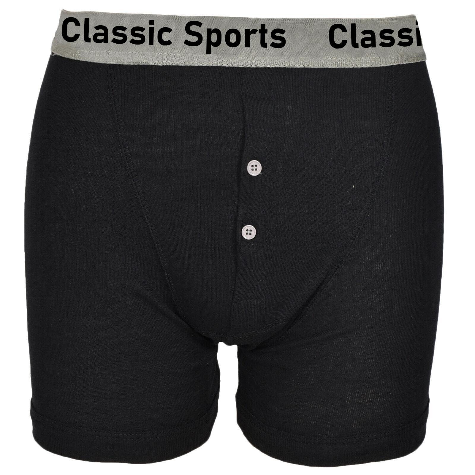 Premium Men's Boxer Shorts - Soft Cotton Underwear with Button Fly & Branded Waistband | Comfortable for Daily Wear, Workout & Sleep