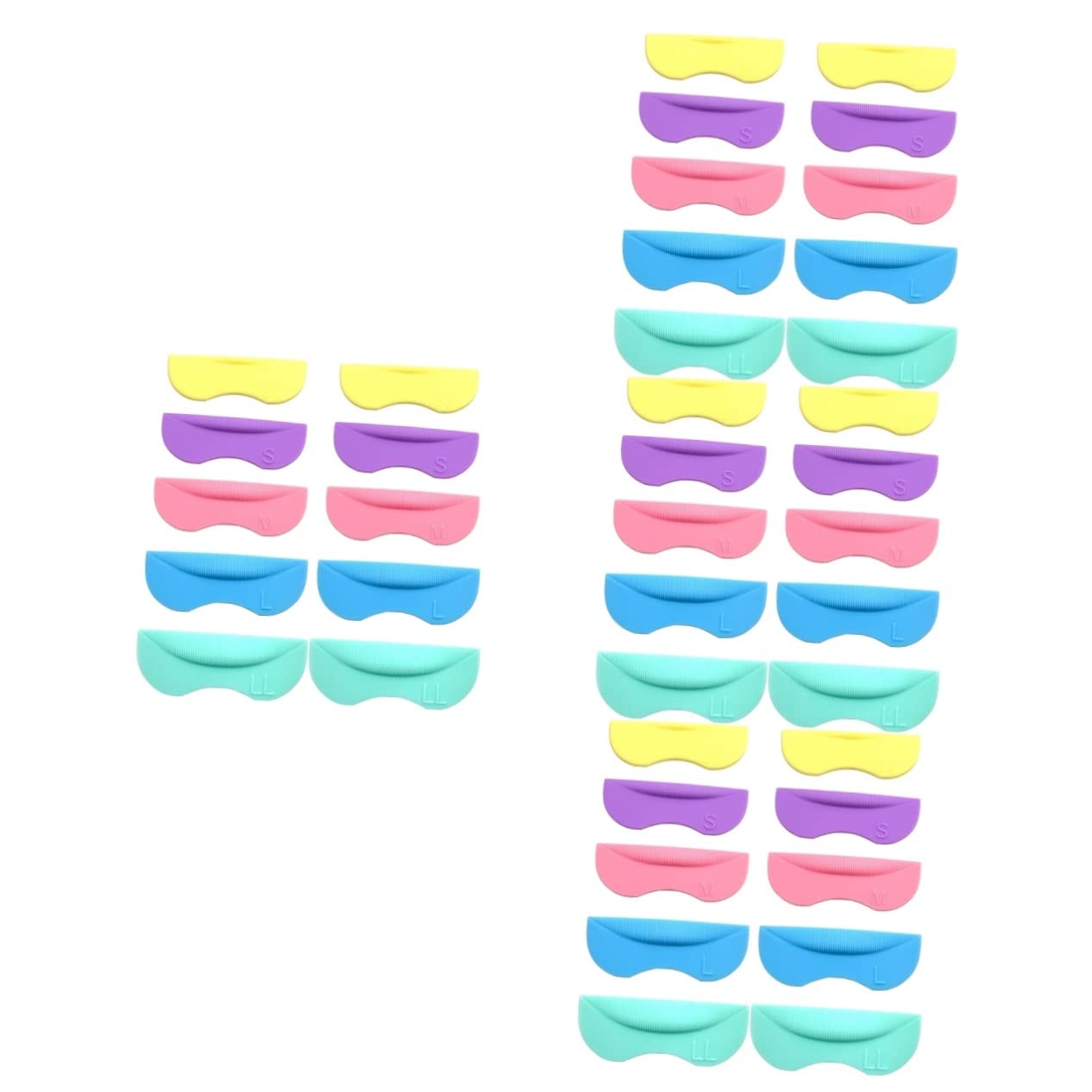 Minkissy 4 Sets Eyelash Lift Pad Kit - Silicone Lash Lift Rods for Safe Eyelash Extensions (5 Pairs x 4) - Perfect for Salon Professionals & DIY Home Lash Lifts