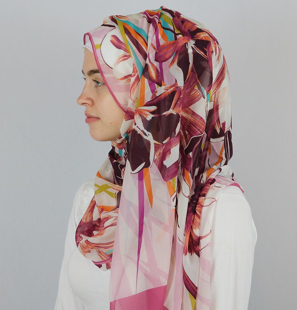Aker 'Angel' Chiffon Hijab Shawl #7219 991 - Lightweight Muslim Headscarf for Women, Elegant Prayer Scarf & Fashion Accessory - Perfect for Daily Wear, Special Occasions, and Modest Outfits