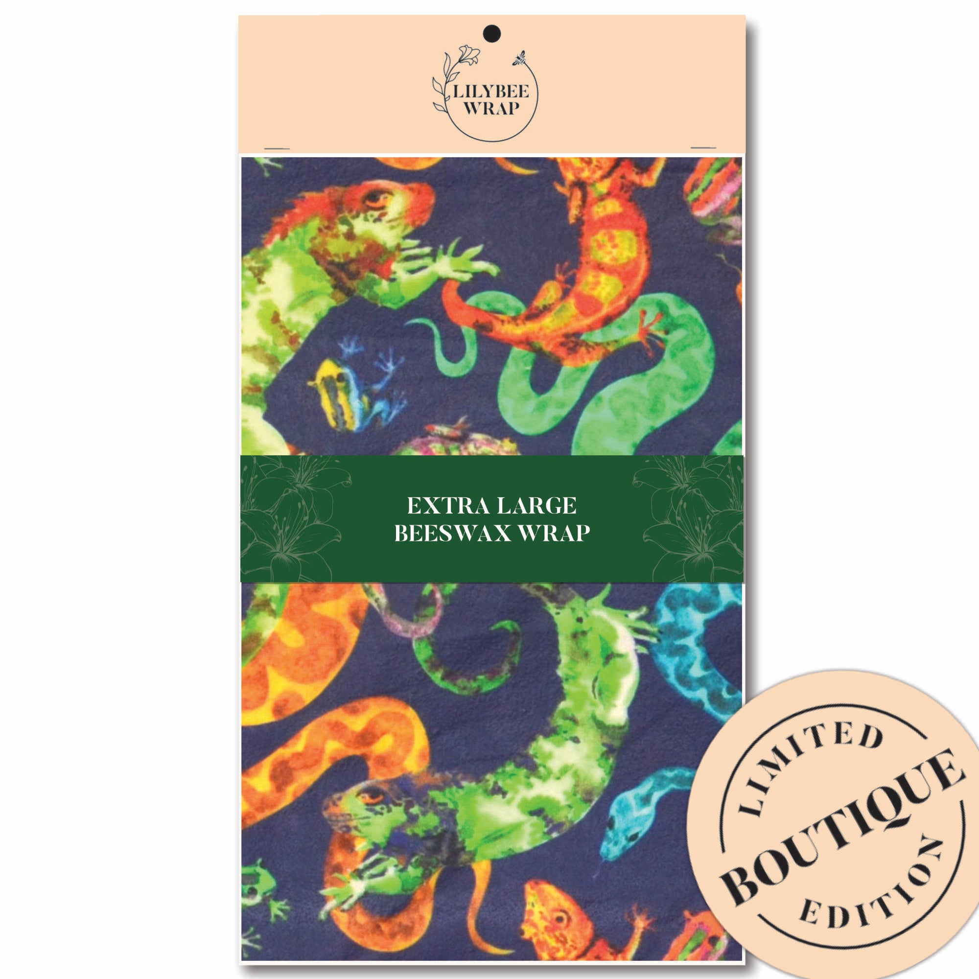 Eco-Friendly Beeswax Food Wrap - XL Size for Sustainable Food Storage | Perfect for Sandwiches, Fruits & Leftovers | Reusable Alternative to Plastic Wrap