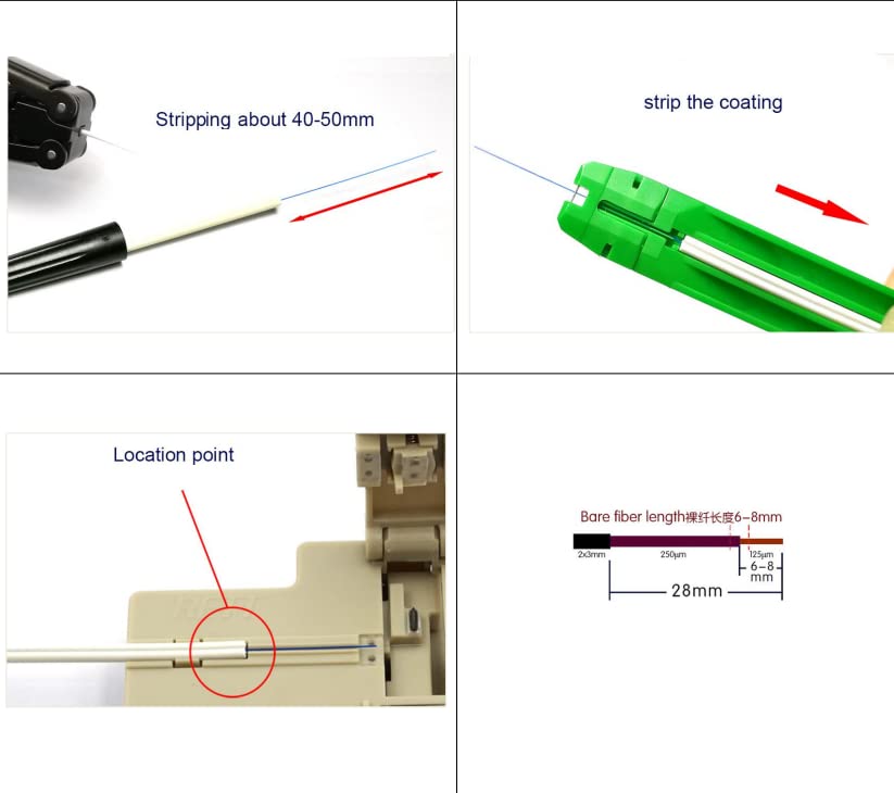 100pcs LC UPC Fiber Optic Quick Connectors with Tools - Single Mode 9/125 Mechanical Fast Connectors for 2.0x3.0mm Butterfly Fiber Cable - Perfect for Home/Office Network Installations & Telecom Projects
