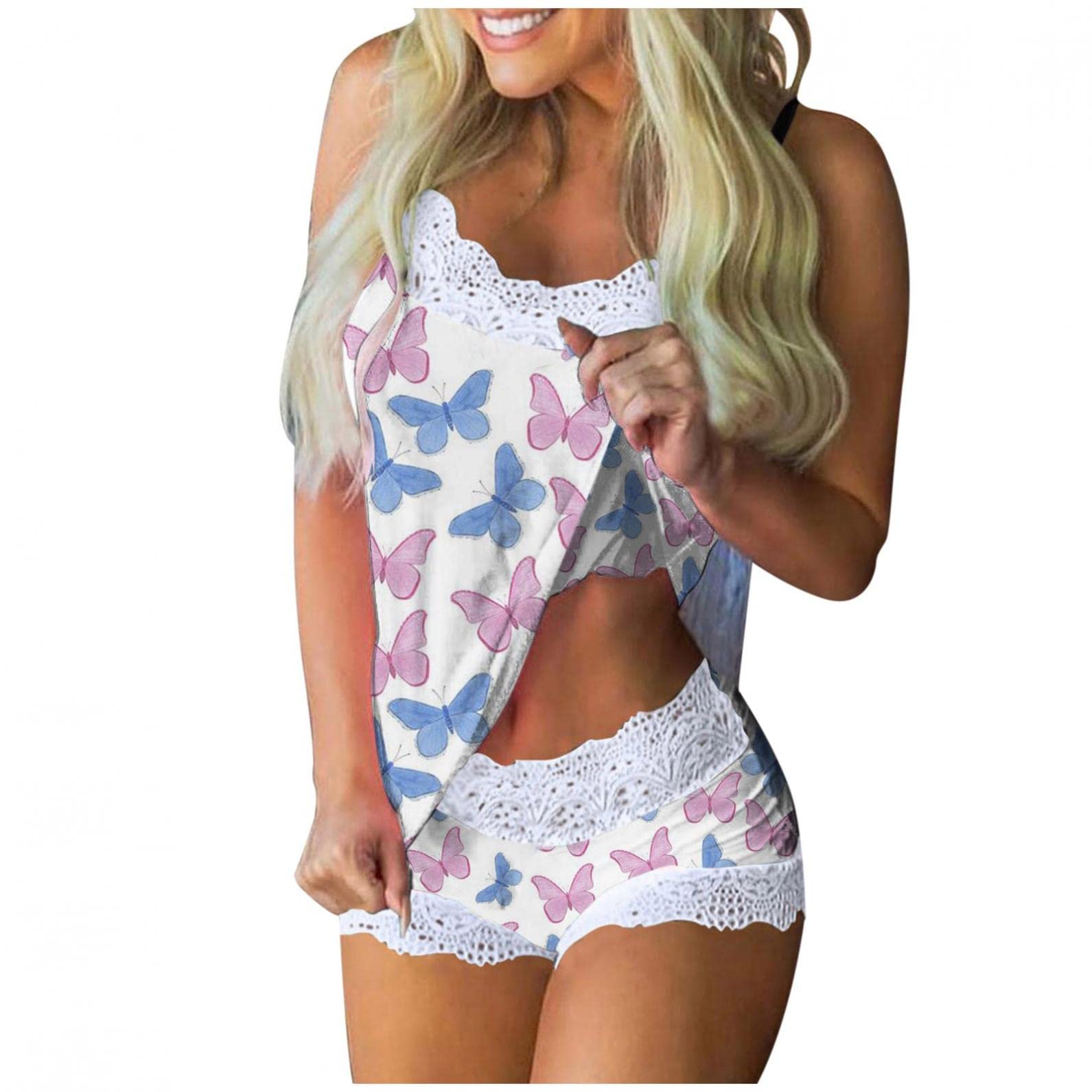 **AODONG Women's Sexy Lace Lingerie Set - Christmas Naughty Chemise & Lace Outfit for Romantic Nights & Special Occasions**