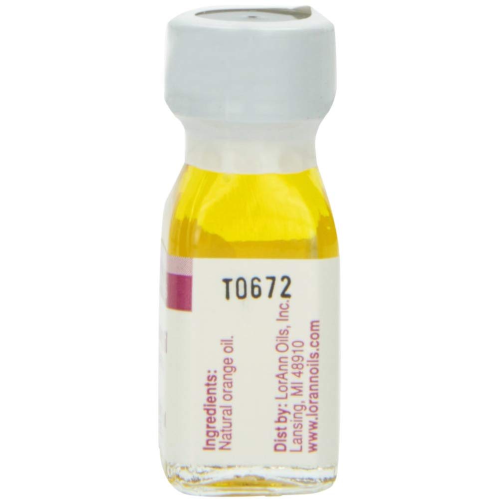 LorAnn Oils Super Strength Flavoring - Natural Orange Oil for Candy Making, Baking, Hard Candy & DIY Treats - 4X Stronger Than Extracts - Pack of 2 (0.125 fl oz) - Perfect for Homemade Desserts, Beverages & Gourmet Cooking