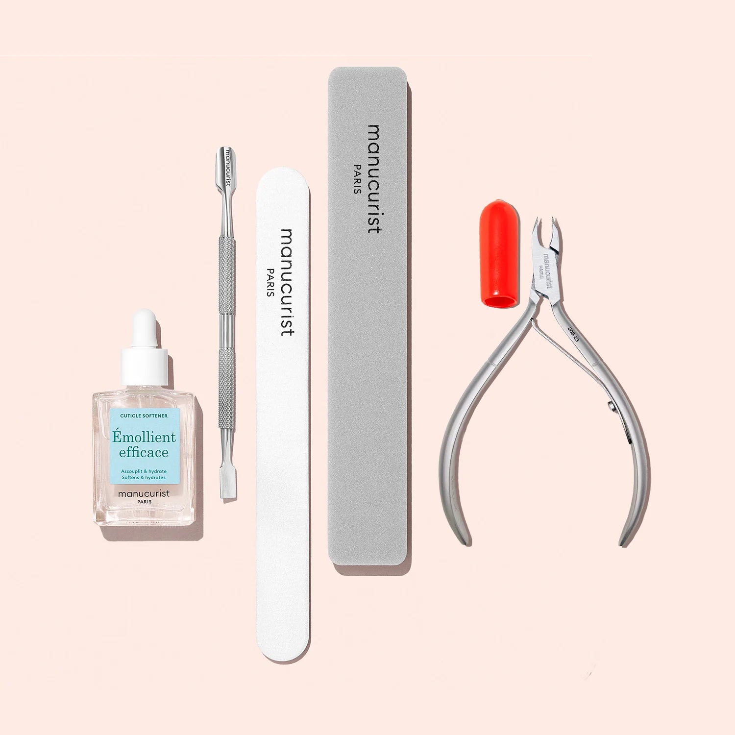 Professional Nail Prep Kit for Manicures & Pedicures - Cuticle Pusher, Nail Buffer, File & Cleaner - Perfect for Salon, Home & DIY Nail Care