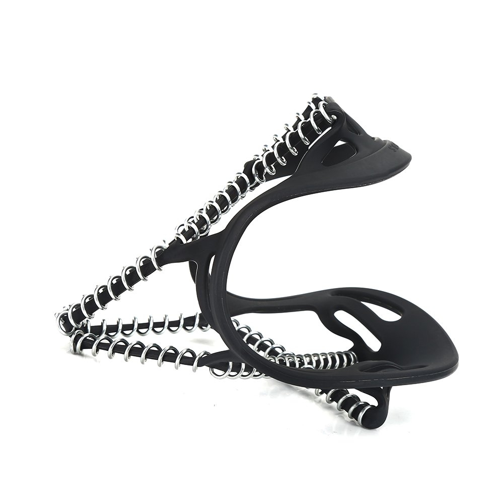 VGEBY Anti-Slip Ice Cleats for Shoes - 12 Stainless Steel Spikes Traction Grips for Winter Snow, Ice Walking & Hiking - Non-Slip Crampons for Boots, Outdoor Activities & Mountain Climbing