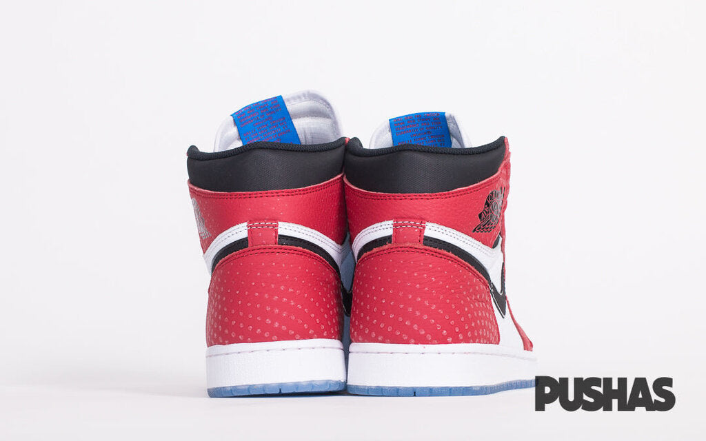 Original Air Jordan 1 'Spider-Man: Into the Spider-Verse' Origin Story Sneakers - Men's Basketball Shoes for Casual Wear & Street Style