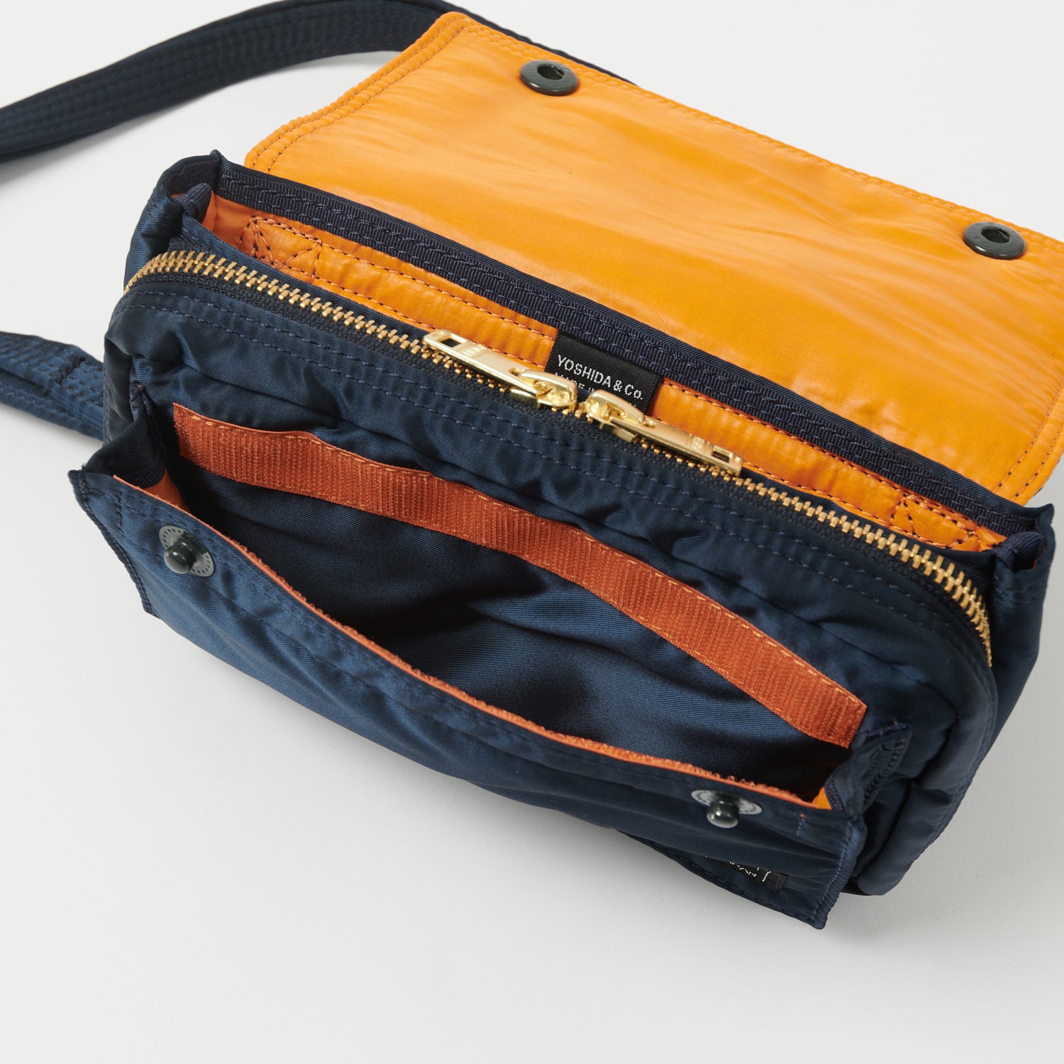 Porter Yoshida & Co. Tanker Shoulder Bag - Durable Nylon Messenger Bag in Iron Blue | Perfect for Work, Travel & Everyday Carry