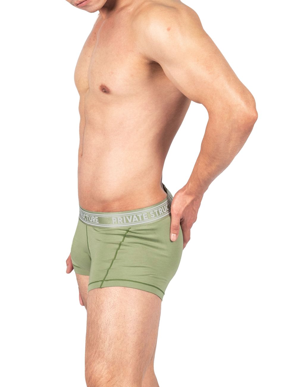 Private Structure Mid Waist Trunk - Comfortable Men's Underwear for Everyday Wear | Breathable Cotton Boxer Briefs | Perfect for Workout, Lounge & Sleep