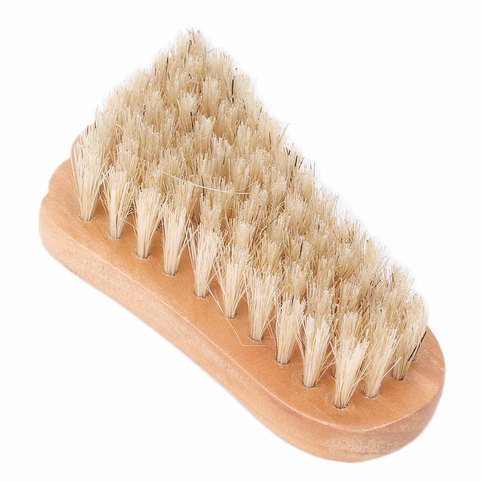 Wooden Nail Scrub Brush - Portable Manicure & Pedicure Tool for Salon & Travel